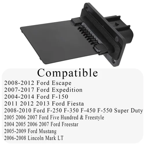 Vista 6 de Resistencia del motor del ventilador de HVAC YH-1715 se adapta a Expedition Mustang Escape F150 F250 F350 Super Duty, Lincoln Mark LT, Mercury