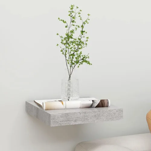 Vista 128 de Estante flotante de pared, estante decorativo montado en la pared, estante colgante con soportes invisibles para decoración de baño/sala de Negro