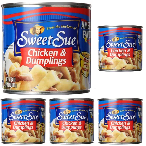 Vista 10 de Sweet Sue Pollo con Dumplings, lata de 24 oz - Sopa lista para calentar y servir - 14g de proteína por porción - Receta hecha desde cero
