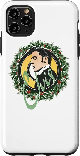Vista 11 de Funda con corona de Navidad oficial para iPhone 14 Elvis Presley