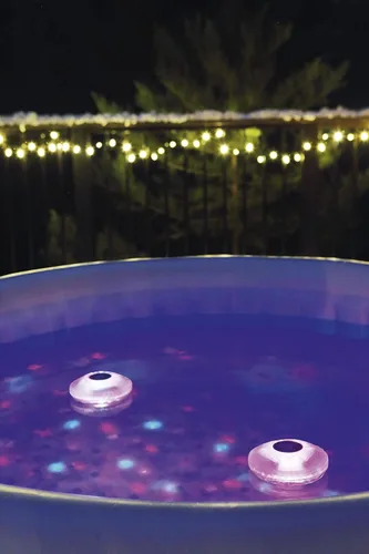 Vista 5 de Accesorio de luz flotante LED Flowclear para piscina Cuenta con 5 modos