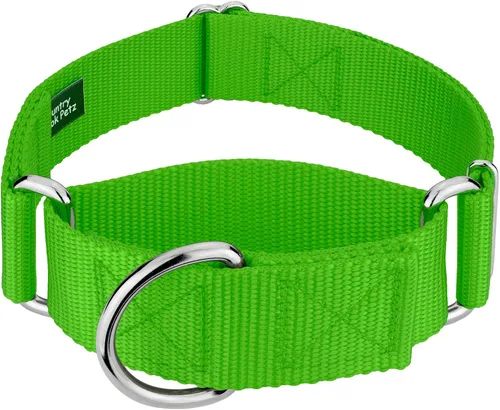 Vista 13 de Country Brook Design - Collar ancho para perro, ajustable para razas grandes - Collar de perro de nailon sólido Martingala
