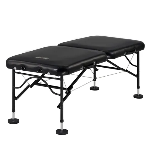 Vista 2 de Master Massage Stratomaster Mesa de masaje portátil ultraligera, negra, 30 pulgadas