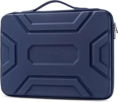 Vista 12 de DOMISO Funda para laptop de 13.3 pulgadas con asa, bolsa de computadora a prueba de golpes, impermeable, funda protectora de EVA para portátiles