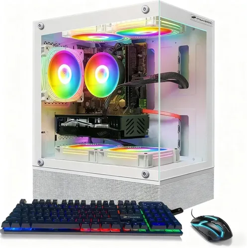 Vista 6 de Escritorio para PC para juegos STGAubron, Corei5 8ª generación, RX 550 4G, DDR4,512G SSD de 16G Gaming Computer Tower for Streaming,Video