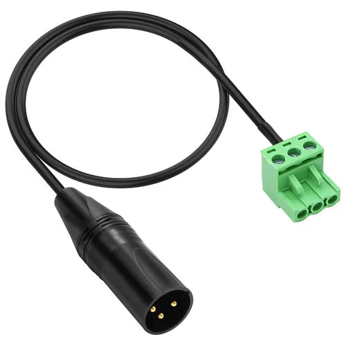 Vista 8 de XMSJSIY XLR a 3 pines Phoenix Cable XLR 3P hembra a PHX3M NBKF/2EDG-5.08 3pin PCB tornillo bloque de terminales adaptador cable conector
