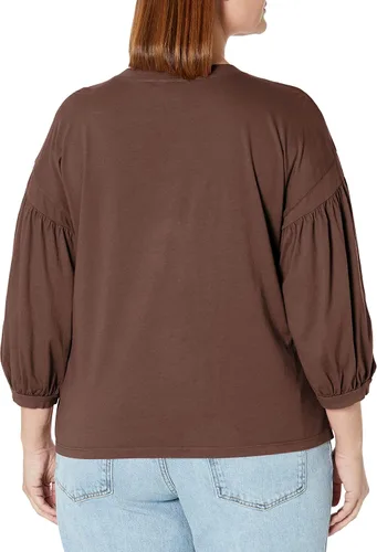 Vista 2 de Velvet by Graham & Spencer Camiseta de manga abombada de jersey Prudy para mujer