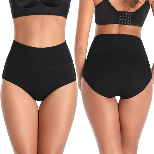 Vista 2 de ANNYISON - pantaletas para mujer de algodón suave cintura alta transpirables unicolor