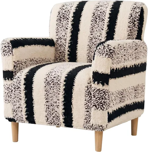 Vista 57 de LiveGo - Funda elástica para sillón de mediados de siglo moderno de 1 pieza, fundas de acento de jacquard para silla con brazos, fundas impermeables