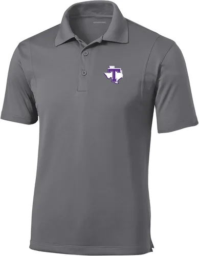 Vista 24 de Polo atlético de micro piqué NCAA para hombre Prime con cuello propio
