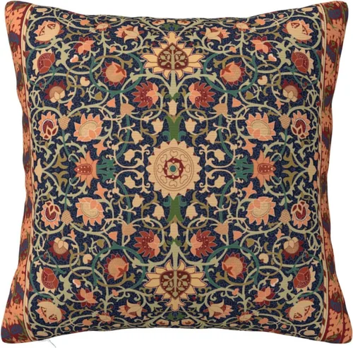 Vista 46 de Fundas de almohada William Morris diseño Strawberry Thief, fundas de almohada decorativas suaves para exteriores, fundas de almohada para decoración