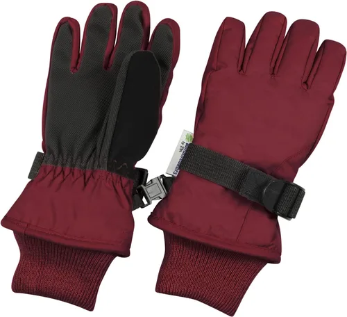 Vista 8 de Waterproof Kids Ski Snow Gloves, 100G 3M Thinsulate Warm Winter Boys Girls Negro