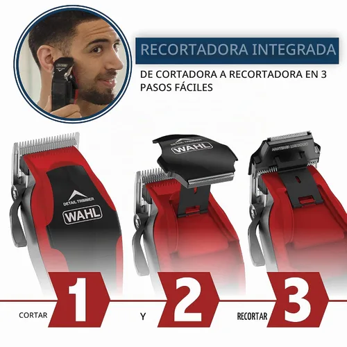 Vista 4 de Rasuradora Wahl 79900, grado de impermeabilidad 1501P para el corte del cabello (20 piezas), 1, Rojo