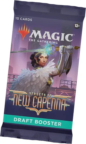 Vista 4 de Magic: The Gathering Streets of New Capenna Draft Booster 15 cartas mágicas
