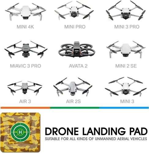 Vista 6 de Almohadilla de aterrizaje universal para drones, ecológica y plegable, portátil, para DJI, piedra sagrada, accesorios de drones Potensic