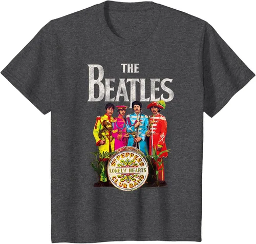 Vista 24 de The Beatles Sgt. Pepper's Lonely Hearts Camiseta de manga corta Negro