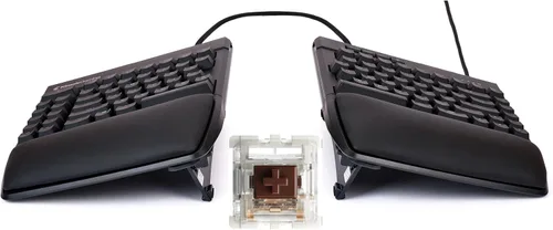 Vista 10 de KINESIS Freestyle Edge RGB Plus Split Teclado mecánico Interruptores lineales Hotswap RGB Ergonómico Soporte de palma desmontable