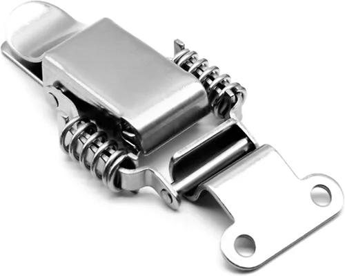 Vista 7 de Caja de herramientas de pecho de maleta de acero inoxidable de 90 grados 304 con doble resorte con cierre de tornillos, cierre de tornillos, 2