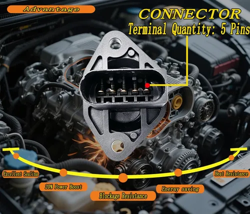 Vista 4 de Nuevo sensor MAF de flujo de aire masivo para Audi A4 TT VW Golf Jetta Beetle 1.8T 0280218063