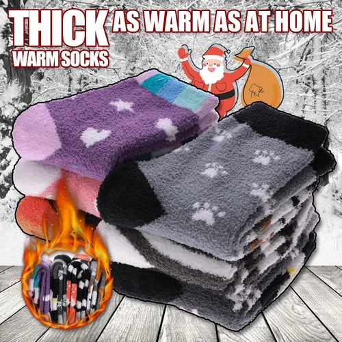 Vista 6 de Color City Calcetines antideslizantes para niños y niñas con agarres, antideslizantes, acogedores, esponjosos, cálidos para invierno