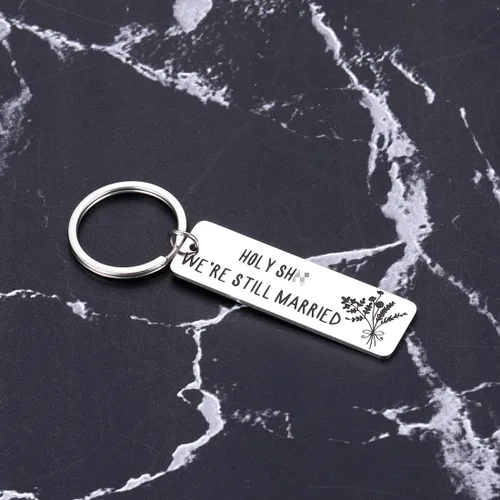 Vista 5 de Annivesary for Her Him llavero divertido regalos para esposa marido compromiso boda regalos para parejas hombres mujeres esposa esposa regalos