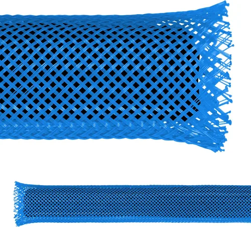 Vista 13 de Electriduct - Funda flexible de malla de cable trenzada expandible de PET negro de 1/8" - 10 pies