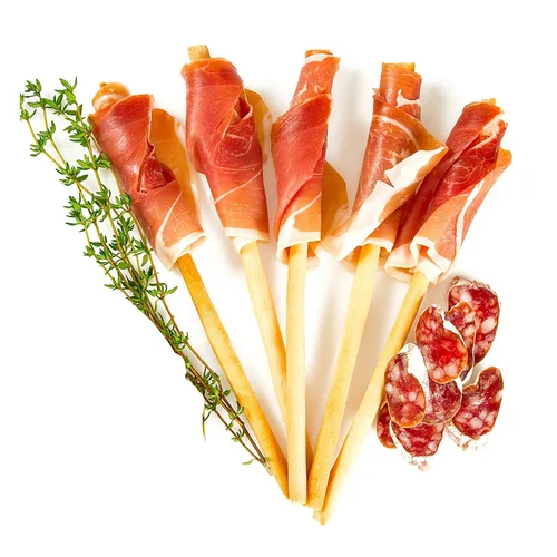 Vista 8 de Flora Grissini Torinesi - Palitos de pan finos italianos tradicionales, horneados al horno y ligeramente crujientes, auténtico aperitivo importado