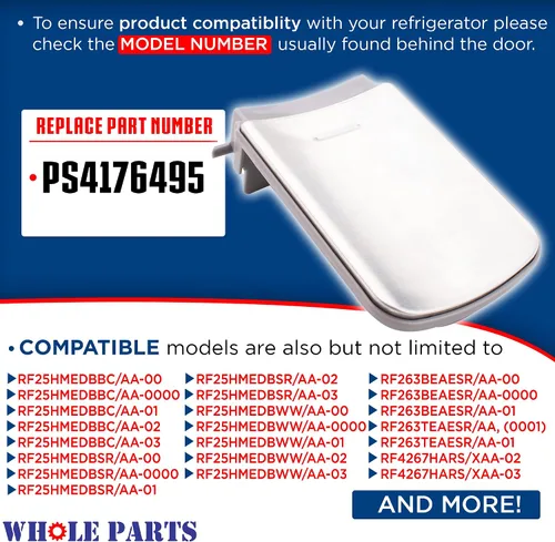 Vista 2 de Whole Parts - Conjunto de palanca para dispensador de refrigerador Whole Parts DA97-11867A, repuesto y compatible con algunos refrigeradores