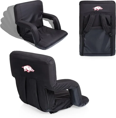 Vista 7 de Arkansas Razorbacks - Asiento reclinable portátil Ventura, (negro)