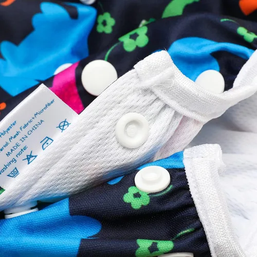 Vista 4 de storeofbaby Fundas reutilizables para pañales de natación impermeables para bebés de 8 a 36 libras, paquete de 2