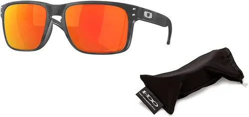 Vista 3 de Oakley Holbrook Asian Fit OO9244 - Gafas de sol de puente bajo para hombre correa de paquete kit de cuidado iWear de diseñador