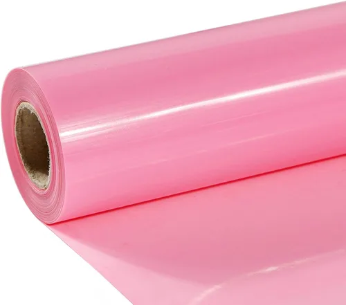 Vista 29 de TUMIYA - Rollo de vinilo para transferencia de calor (100.1 x 14.8 ft, vinilo adhesivo brillante HTV (rosa)