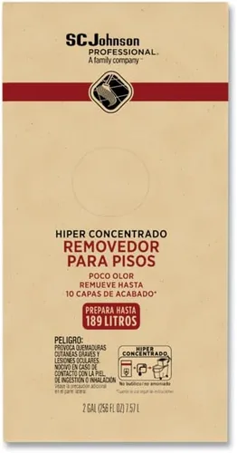 Vista 4 de SC Johnson Professional Hyper Concentrate - Pelacables de suelo de 2 galones, paquete de 1