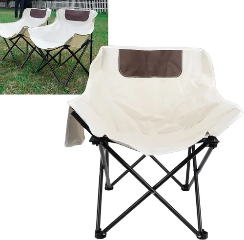 Vista 8 de MAVIS LAVEN Folding Camp Chair, Portable Compact Lightweight for Outdoor Camping Picnic Park, with Stable Structure and Water Proof Oxford Cloth
