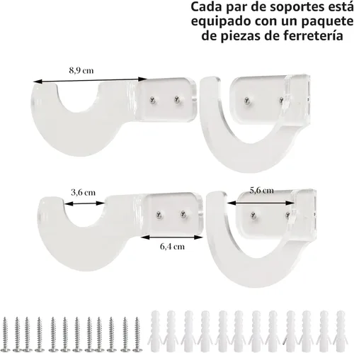 Vista 2 de Soporte de Pared para Sable de Luz - Montaje de Sable de Luz para Pared - Soporte de Sable de Luz para Pared - Exhibidor de Sable de Luz - Soporte