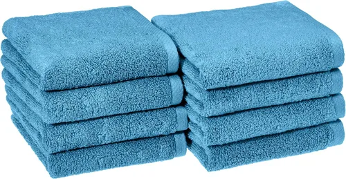 Vista 19 de Amazon Basics 2 toallas de baño de gran tamaño de secado rápido, 100% algodón, color blanco, de 62 x 30 pulgadas