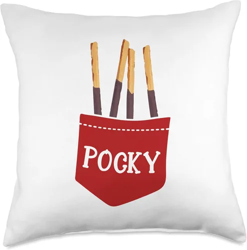 Vista 5 de Japonés Sweets bolsillo bolsillo camisetas asiáticas bolsillo bolsillo chocolate Japón postre divertido regalo camiseta manta almohada, 16x16