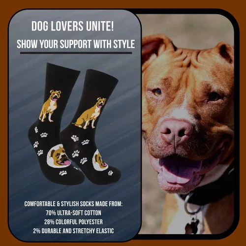 Vista 3 de FUNATIC Dog Funny Novelty Socks - Perfect Pet Lover Gift - All Breeds