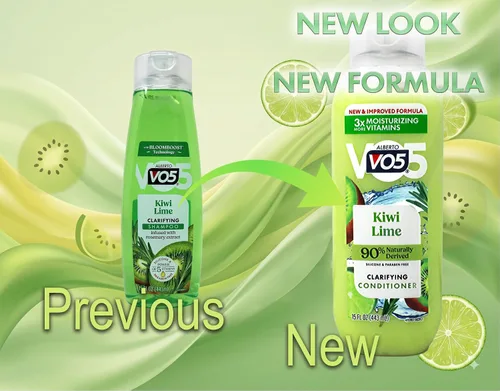 Vista 2 de Herbal Escapes - Acondicionador para exprimir Kiwi Lime de Alberto Vo5, 15 onzas