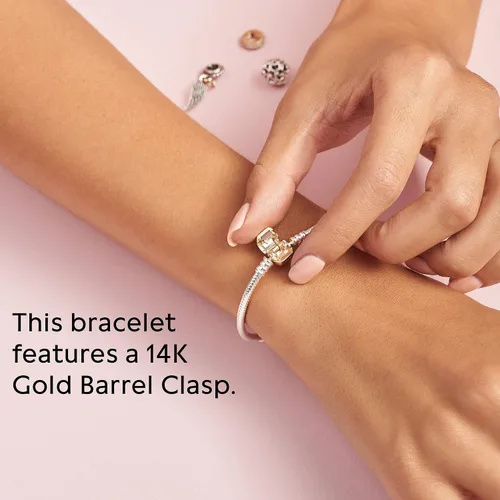 Vista 5 de PANDORA Jewelry Moments Snake Chain Charm Bracelet