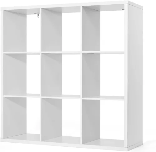 Vista 11 de CAPHAUS Estante organizador de almacenamiento de 13 pulgadas, con borde exterior extragrueso, divisor de estante de almacenamiento abierto, Roble