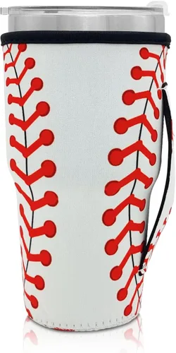 Vista 71 de Fundas Aislantes de Neopreno Portavasos con Asa para Vasos Tumbler de 20oz, Funda Reutilizable para Café Helado Para Tazas de Café de 30oz - 32oz