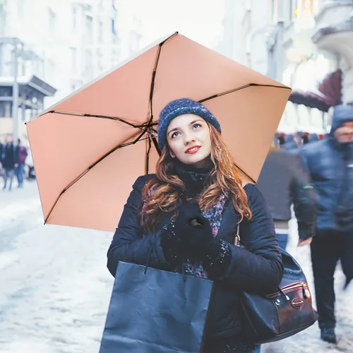 Vista 7 de LEAGERA Mini Umbrella For Purse - UPF 50+ UV Blocker Umbrella, Small Lightweight Travel Umbrella Compact Sun Umbrella, Women Kids Parasol Umbrellas