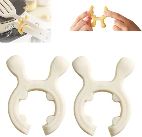 Vista 10 de Estante multifuncional de silicona para espátulas con mango de olla para Verde