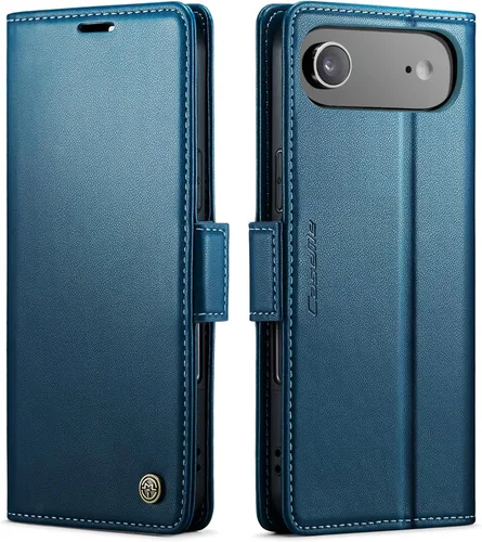 Vista 34 de QLTYPRI Funda tipo cartera para iPhone 7/8/SE 2020/SE 2022 con tarjetero, color azul