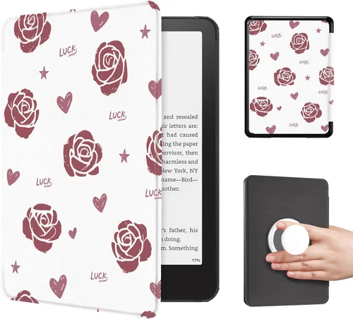 Vista 15 de CoBak Funda con cubierta magnética plegable para Kindle Paperwhite de 7 pulgadas de 12ª generación 2024 y Kindle Colorsoft - para PopSockets Grip