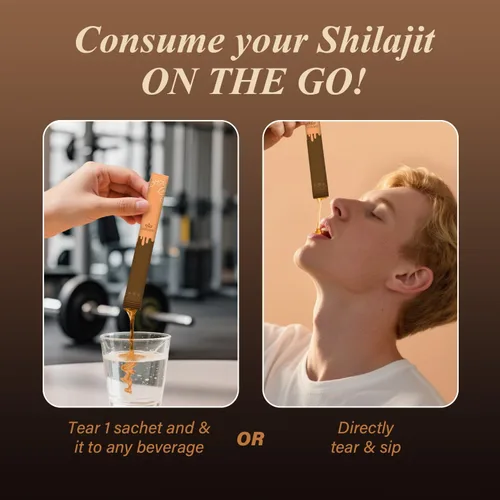 Vista 8 de AUIXOPI Pure Shilajit Palitos de miel Shilajit Más de 85 minerales traza, aumenta la energía, mejora la inmunidad, shilajit para hombres, 30