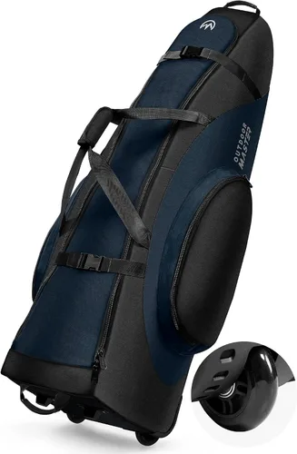 Vista 10 de OutdoorMaster Bolsa de Viaje de Golf Acolchada con Ruedas Reforzadas, Oxford 900D de Servicio Pesado Resistente al Desgaste y Resistente al Agua