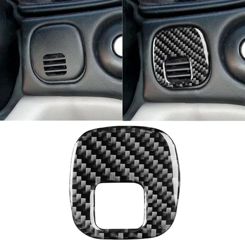 Vista 16 de NVCNX Real Premium - Cubierta de fibra de carbono para puerta de automóvil, pilar A, salida de aire, cubierta interior compatible con Chevrolet