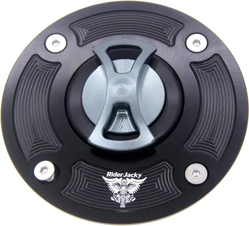 Vista 7 de Tapa de tanque de combustible sin llave para Suzuki HAYABUSA GSXR 1300 1999-2007, SV650/SV650S 1992-2002, GSXR600 1997-2003, GSXR750 1996-2003, Negro